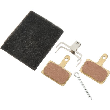 Deux paires de plaquettes de frein à disque pour VTT, en résine semi-métallique avec goupilles à ressort, adaptées au freinage hydraulique pour vélo. (1/5)