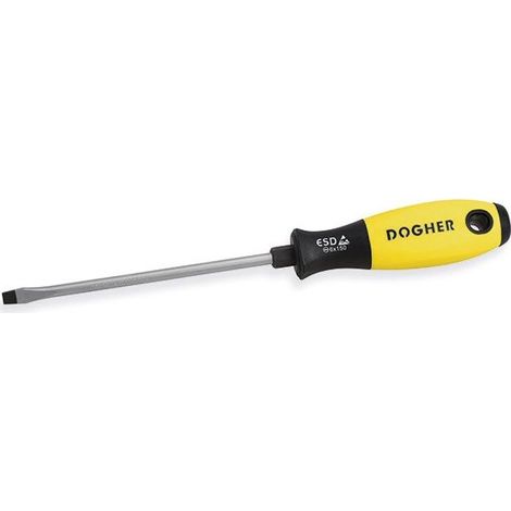 Tournevis ESD CrMo Loss, avec bouche droite, 5,0x125 mm 387-050-125