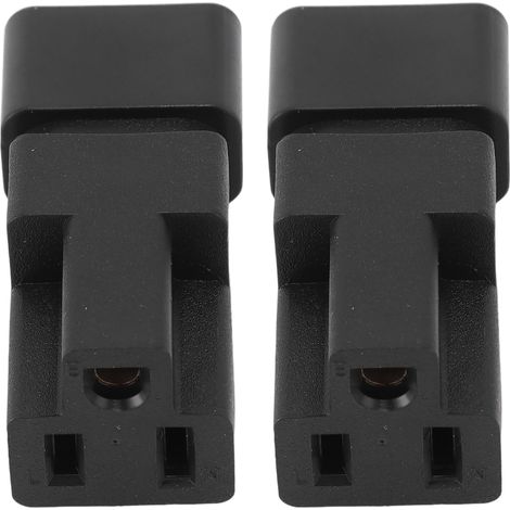 Adaptateur secteur IEC320 C14 mâle vers Nema 5 15R femelle pour lampe, haut-parleur, écran, imprimante, appareil photo, 10 A, 125 V (1/5)