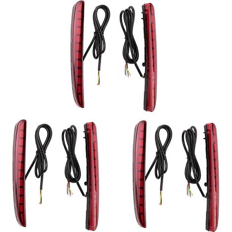 6x LED-Bremsleuchte, Heckstoßstangenreflektor, Fahrnebellampe für Honda Civic 2017-2018 Type R Schrägheck. (1/5)