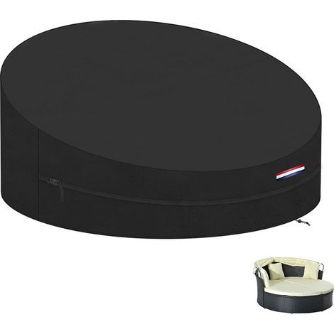 Housse Canapé-lit Rond Jardin – Oxford – Imperméable – avec Manipuler – Ø190x90/50 cm (1/4)