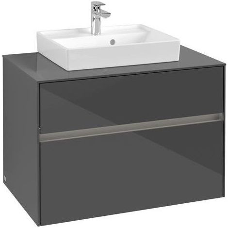 VB WTUS Collaro C069B0 800x548x500mm avec 2 tiroirs, finition gris brillant