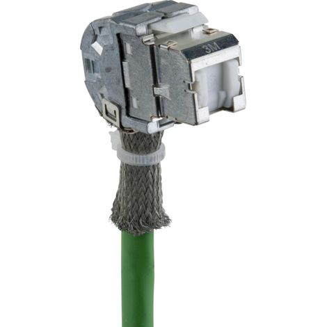Prise RJ45 complète cat 6a – Noyaux blindés STP 3 entrées – Lot de 8 – 3m pour applications sur paires torsadées