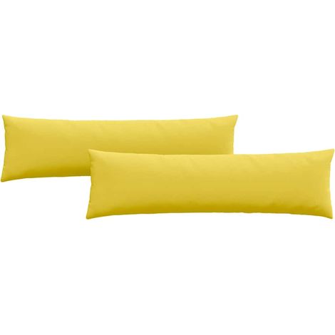 Maison Exclusive - Sofakissen 2 pcs Helles Gelb 145 x 40 cm Stoff