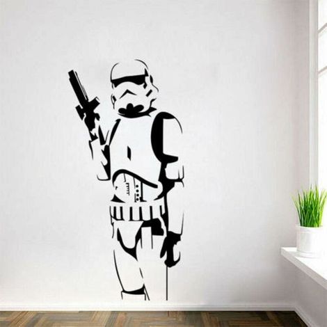 Décor Mode Produit Cool Star Wars Enfants Aime Stormtrooper Art Wall Sticker Vinyl Stickers Décor Garçons Chambre Murale (1/5)