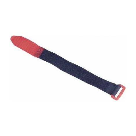 FASTECH® F101-25-195-5 Nastro a strappo con fibbia Lato morbido e lato rigido (L x L) 195 mm x 25 mm Nero, Rosso 5 pz. (1/5)