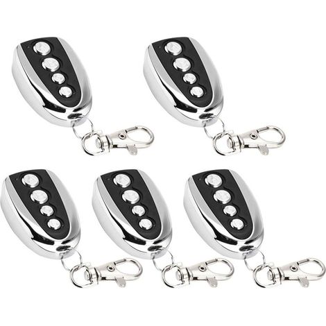 Pack of 5/10 remote-controlled electric garage door openers, 433 MHz for gate and garage door cloning, universal electric cloning (5 pieces) - INHHUB (1/5)