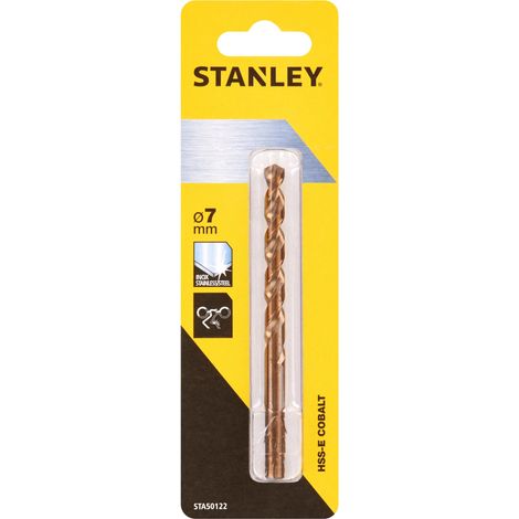 Broca de cobalto HSS-E ø 7mm  STANLEY STA50122-QZ