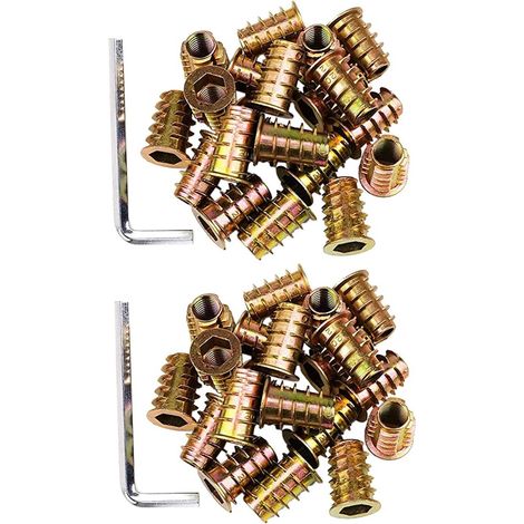 Lot de 200 vis à bois M6 x 15 mm avec écrou hexagonal (1/5)