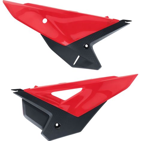 Paneles laterales traseros Polisport para CRF 250R 450R 22 24 21 25, color rojo, resistentes.