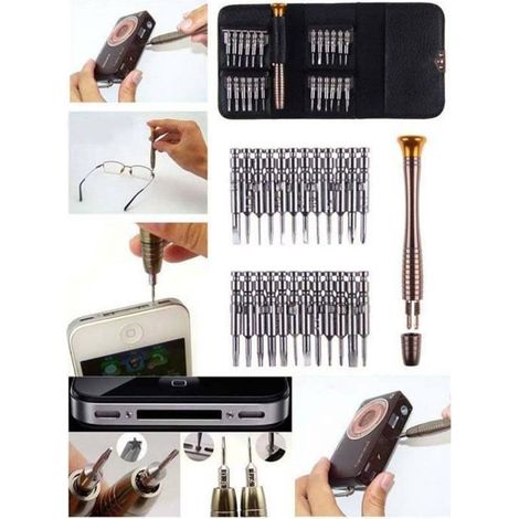 Kit d'outils - Penta - Tournevis 25 en 1 - Multifonction - Torx - Noir (1/3)