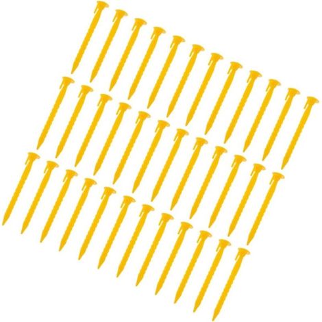 36 Pièces Piquets de Durable Piquets de Camping Réutilisables avec Conception Dentée pour Fixation Sûre Sols Variés