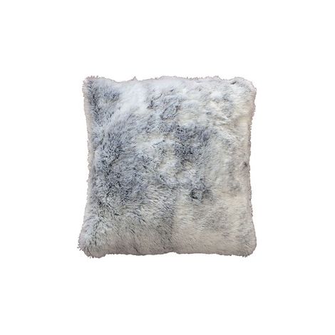 Douceur D'Intérieur – Coussin effet fourrure 40x40cm – 100% polyester – Texture douce et agréable – Pour embellir canapés et fauteuils (1/3)
