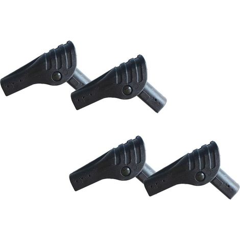Connecteur Pliant pour Tige de Support de Tente 8,5 Mm Noir Lot de 4 Pièces Accessoires pour Tentes de Camping Résistants UV et Chocs, Réparation DIY pour Structures Extérieures (1/5)