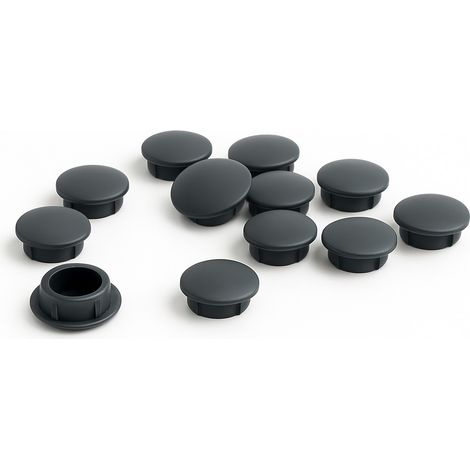 Tapón embellecedor antracita Ø6mm – Pack de 10
