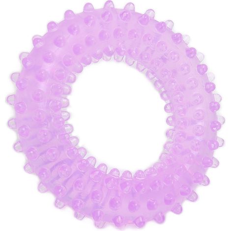 Renfort de Doigts en Silicone avec Picots pour Rééducation et Musculation - Violet (1/5)