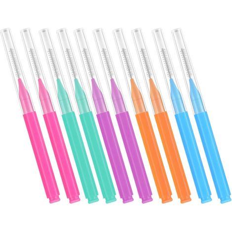 50 Pièces Brosse Interdentaire Entre les Dents Brossette Dentaire Compacte en Pp et Acier Inoxydable 304, Design Ergonomique, pour Appareils Orthodontiques et Nettoyage (1/5)