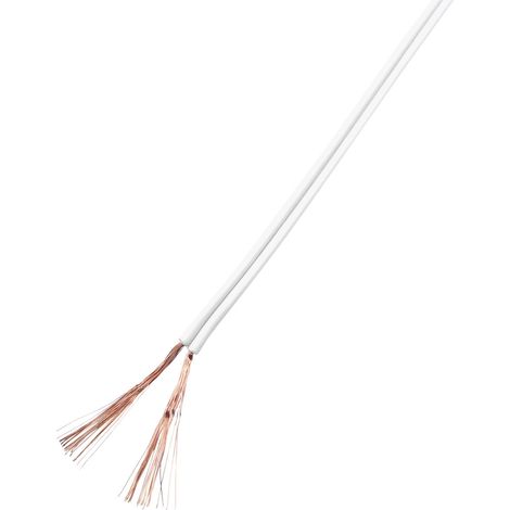 TRU COMPONENTS 93030c533 Litze 2 x 1 mm² Weiß 25 m