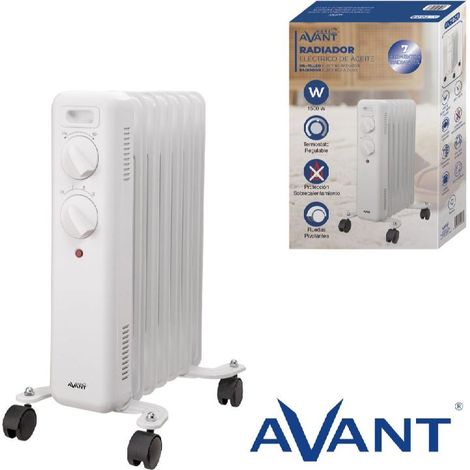 Radiador de aceite avant 7 elementos 1500w - altura 45cm