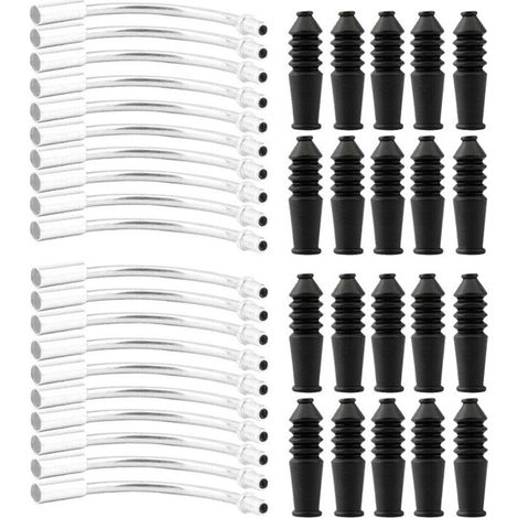 Convient pour les durites de freins V-Brake de vélo, gaine de protection en caoutchouc, guide-câble, durite coudée, gaine pour durite d'huile, accessoires de freins pour vélos (1/5)