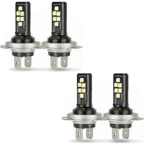 4 ampoules LED H7 pour phares (feux de croisement), 60 000 lm, 6 000 K, 220 W, blanc froid (1/5)