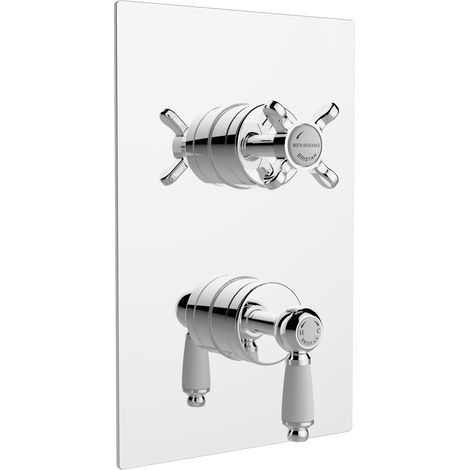 Bristan RS2 SHCVO C Renaissance 2 Recessed Thermostatic Dual Control Shower Valve Chrome (1/2)