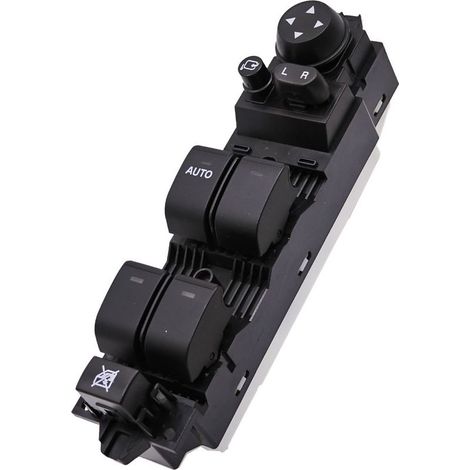BEK6-66-350 Interrupteur à bouton de régulateur de vitre électrique automobile, convient aux Mazda 3 2011-2013, contrôle la montée et la descente des vitres électriques, interrupteur principal du côté (1/4)