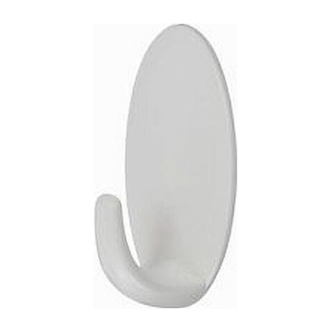 Set 5 Pz Ganci Appendini Adesivi Ovali A Parete Cucina Bagno Attaccapanni 59678 (1/2)