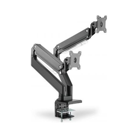 Digitus Support per Monitor Doppio Nero Opaco Regolabile (1/4)