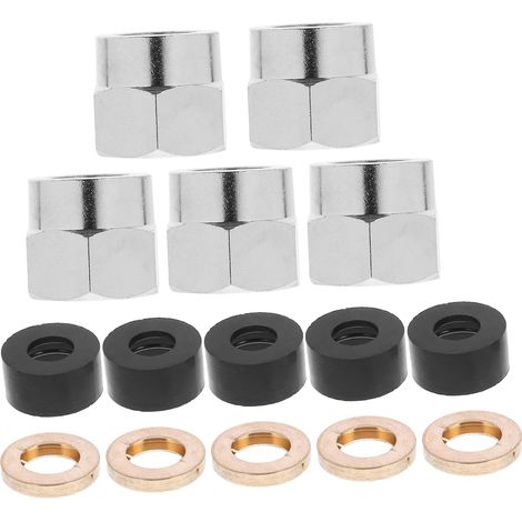 Lot de 5 écrous évasés pour raccords tuyauterie gaz (1/5)