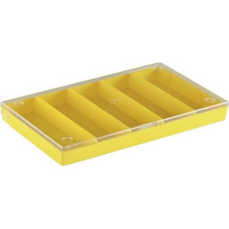 Boîte de rangement à 5 compartiments fixes 1S 164 x 31 x 101 mm