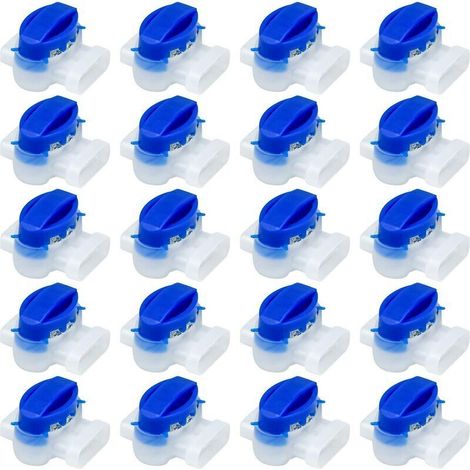 20 connettori per cavi riempiti di resina, morsettiera a 3 fili impermeabile per robot tagliaerba -Crezuo