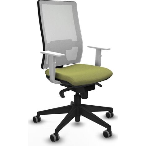 Piqueras y Crespo Horna chaise de bureau vert blanc (1/3)