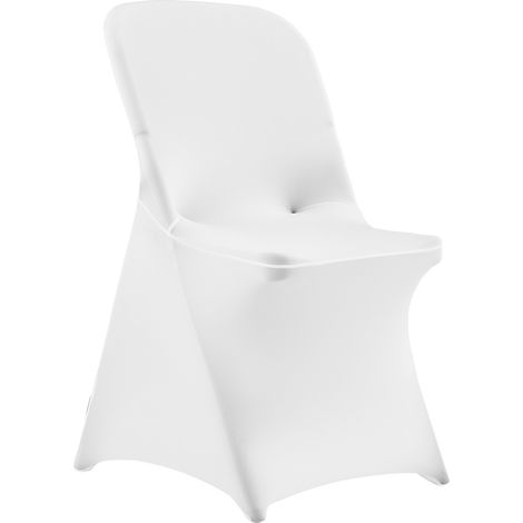 Mophorn Stuhlhussen Stuhlbezug 30 Stück, waschbar und abnehmbar, aus Polyester-Spandex für Hochzeitsfeiern, Esszimmerbankette und Restaurants. 46 x 50 x 86 cm, Farbe Weiß. (1/5)