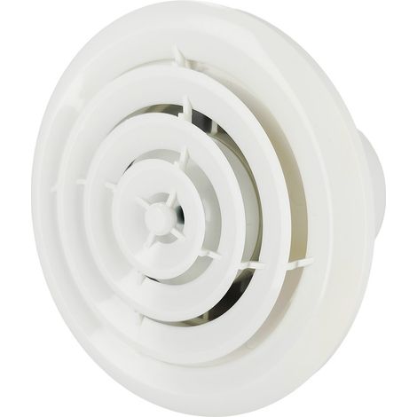 Extracteur d’air simple flux rond pour salle de bain, WC, cuisine AIRYMAX 4 100 mm blanc 502.200.100 HOROZ (1/5)