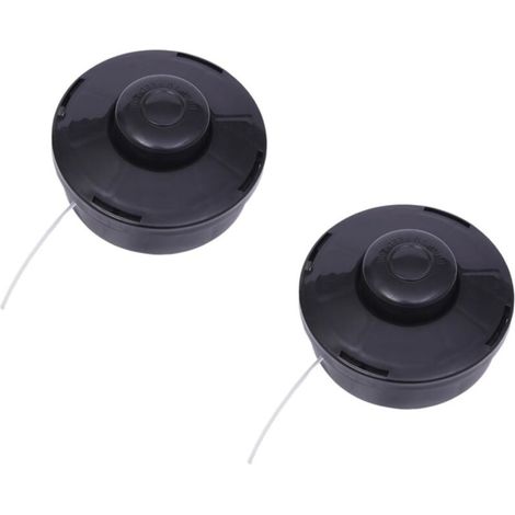 Set mit 2 universellen Nylon-Freischneiderköpfen, Ersatzspulen für Trimmer und Freischneider, M10 x 1,25 Schneidkopf für Benzin- und Benzin-Freischneider
