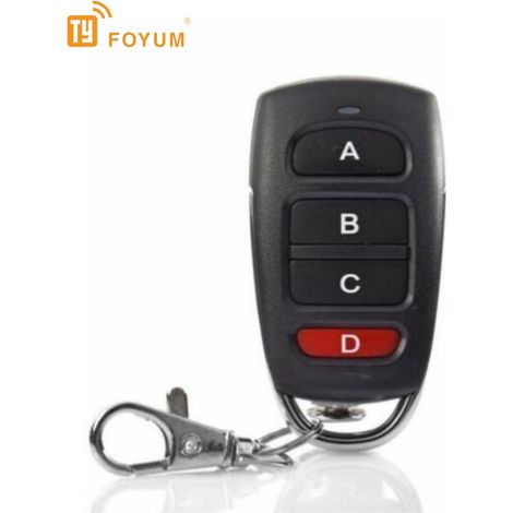 433.92 Copy garage door, roller shutter door, retractable door, access control remote control ABCD (1/4)