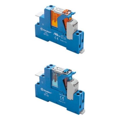 Relais d'interface 12V c.a., 1 RT, montage Rail DIN, série , 4C Series ( Prix pour 1 ) (1/2)