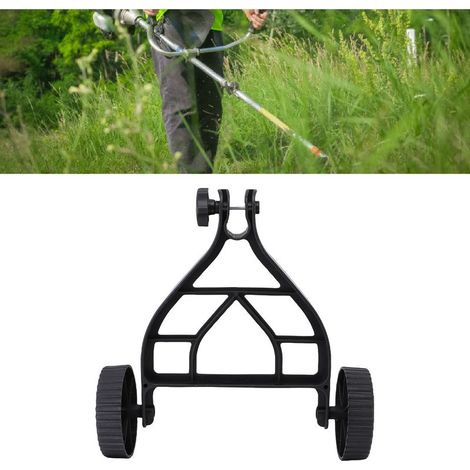 Kit d'accessoires pour débroussailleuse Roues auxiliaires ajustables avec support pour coupe-bordures Roulette de support pour taille-haie [1 pièce] (1/5)