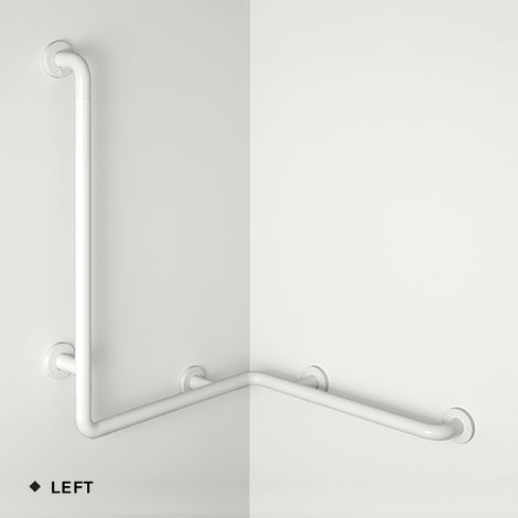 pba 01 Duschhandlauf rechts 760x760mm, aus Nylon, mit Brausehalterstange 1160mm