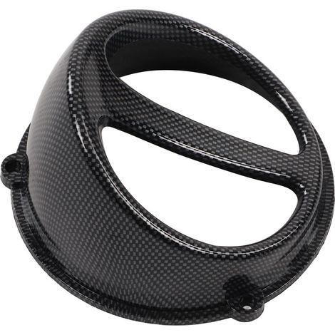 Couvercle de ventilateur de refroidissement de moteur de moto, style fibre de carbone, remplacement pour GY6 125cc 150cc 152QMI 157QMJ (1/5)