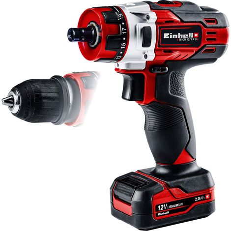Einhell – Perceuse-visseuse sans fil 12V 2000mAh – 1 batterie 2.0Ah – Couple 30Nm – Mandrin 10mm – SKU 4513592