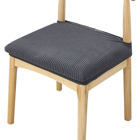 Housse De Siege De Chaise - Extensible Jacquard - 30 À 50 Cm - Pour Salle À Manger Cuisine Salon - 4 Pièces (1/5)