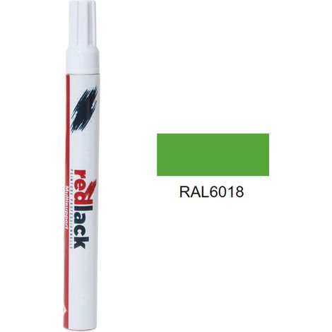 Retuschierstift 8 ml – RAL 6018 - Matt - Gelbgrün - für verschiedene Oberflächen - Redlack