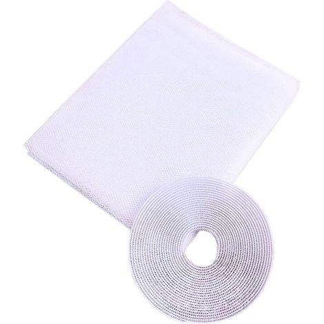Moustiquaire En Fibre De Polyester - Auto-adhésive - Découpable Sur Mesure - Pour Fenêtres Rectangulaires Et Arrondies - 1,5 x 2 m (1/5)
