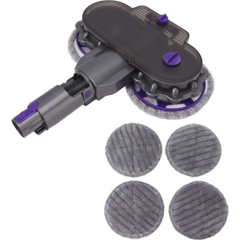 Cabezal de fregona eléctrico con 4 almohadillas, cabezal para fregona húmeda y seca para V7 V8 V10 V11 V12 V15 (1/5)