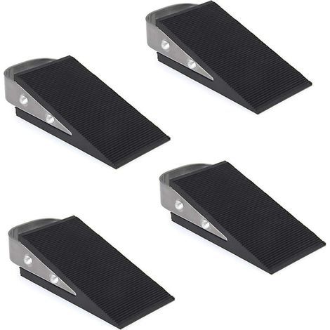 Door Wedge, 4 Pack Rubber Door Wedge Upgrade Door Stop, for Tiles, Carpets (1/5)