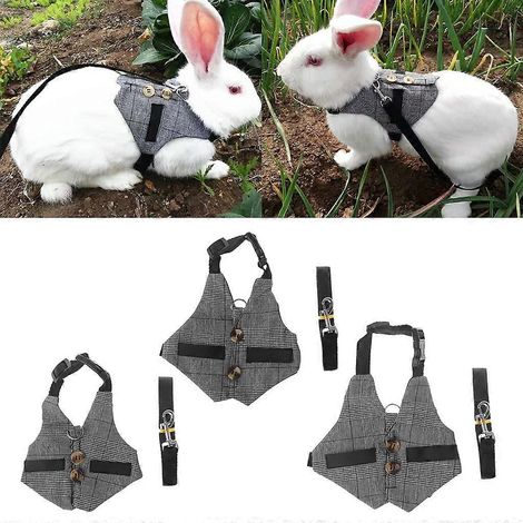 Harnais-gilet ajustable pour petits animaux (furet, chinchilla, hamster) - Taille S (1/4)