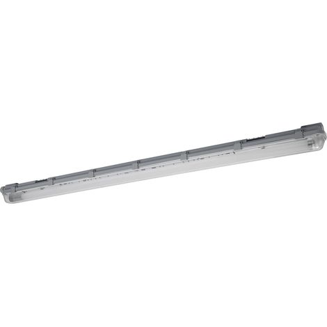 OSRAM Submarine luminaire étanche avec détecteur de mouvement intégré 120cm 16W, éclairage LED gris, protection IP65, pour entrepôts et garages