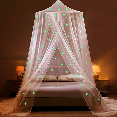 Maison dôme suspendu moustiquaire étoiles lumineuses (blanc 602501250cm), BLOW (1/5)